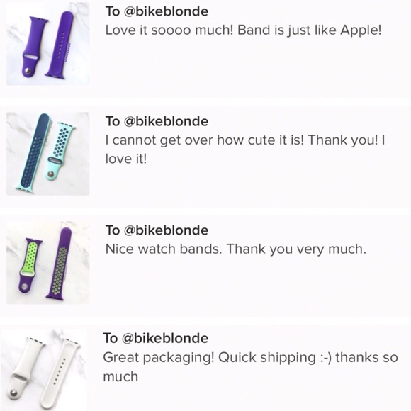 NEW Fog Grey Silicone Sport Band For Apple Watch - Picture 3 of 3